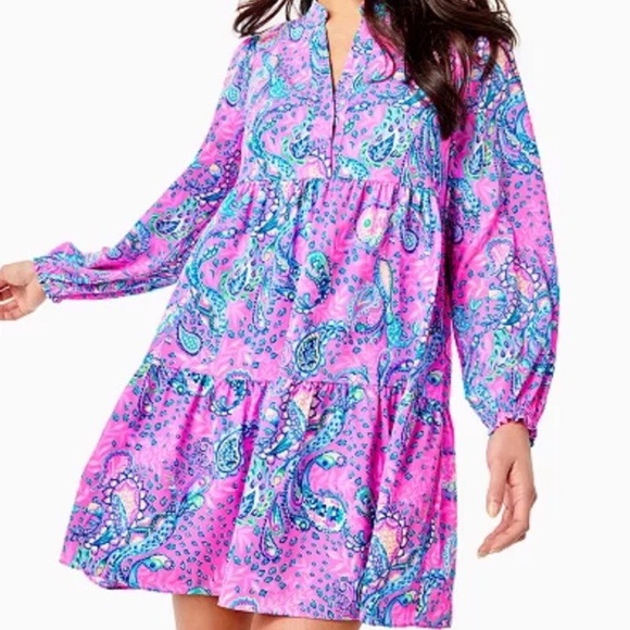 Lilly Pulitzer Dresses & Skirts - Lilly Pulitzer Winona Dress Plumeria Pink Strut Your Stuff see description